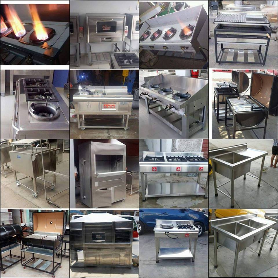 Cocinas, hornos, parrillas y lavaderos del sitio original de Implementos Gastronómicos Inoxidables